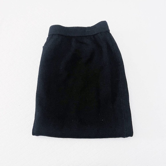 St. Johh Collection Marie Gray Black Wool Knit Pencil Skirt Mint SZ12 - Picture 5 of 5